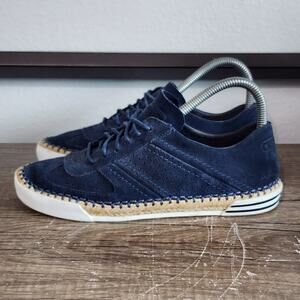 Coach Parson Women's Jute Rope Suede Fashion Shoes Sneakers Size 6 Blue